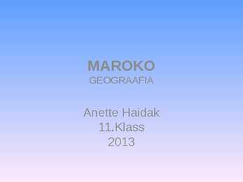 MAROKO Riik