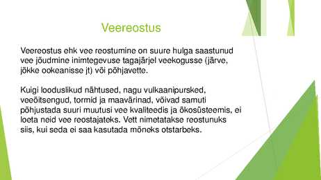 Veekogude reostumine ja kaitse #2