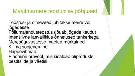 Veekogude reostumine ja kaitse #4