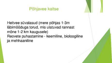Veekogude reostumine ja kaitse #9