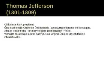 Ameerika Ühendriigid 19 sajand #3