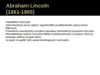 Ameerika Ühendriigid 19 sajand #6