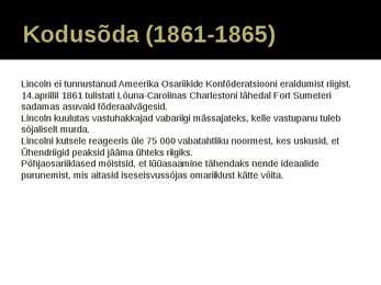 Ameerika Ühendriigid 19 sajand #8