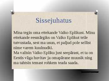 Vaiko Eplik #3