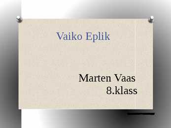 Vaiko Eplik