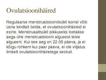 Naise viljatuse põhjused #3