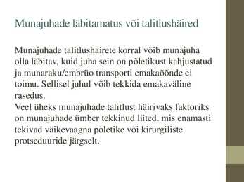 Naise viljatuse põhjused #7