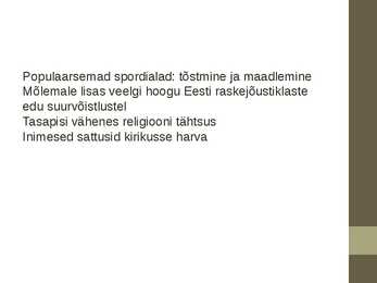Kultuur ja olme Eesti Vabariigis #12