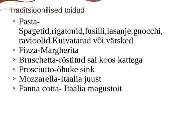 Itaalia köök #6