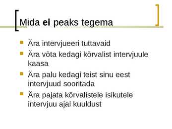 Intervjuud #15