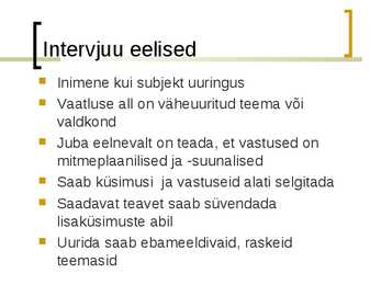 Intervjuud #3