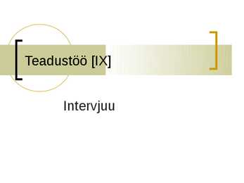 Intervjuud