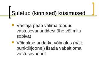 Küsimustikud #11