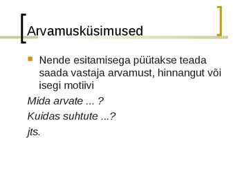 Küsimustikud #13