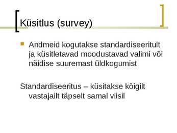 Küsimustikud #5