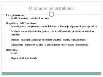 Teadusartikli kirjutamine #18