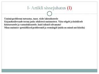 Teadusartikli kirjutamine #24
