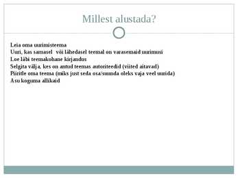 Teadusartikli kirjutamine #5