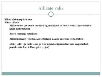 Teadusartikli kirjutamine #6