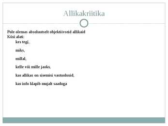 Teadusartikli kirjutamine #7