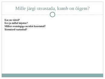 Teadusartikli kirjutamine #10