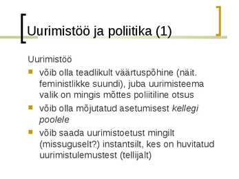 Uurimistöö eetika #11