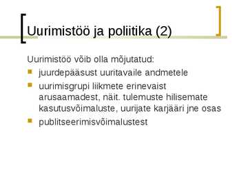 Uurimistöö eetika #12
