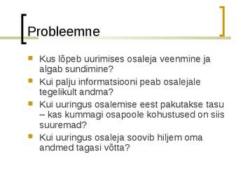 Uurimistöö eetika #10