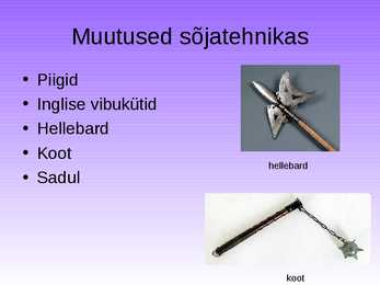 Muudatused keskaja sõjaväes #2