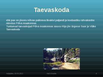 Eesti looduskaunid kohad Kontroritarkvara #6