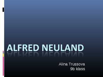 Alfred Neuland