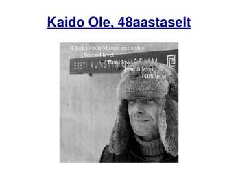 Kaido Ole #9