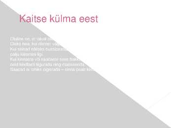 Kehaosade külmumine ja kuumenemine-tagajärjed #19
