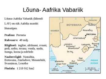 Lõuna- Aafrika Vabariik ja-Mauritiuse Vabariik #2