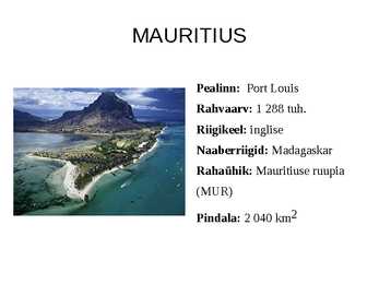 Lõuna- Aafrika Vabariik ja-Mauritiuse Vabariik #18