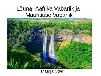 Lõuna- Aafrika Vabariik ja-Mauritiuse Vabariik