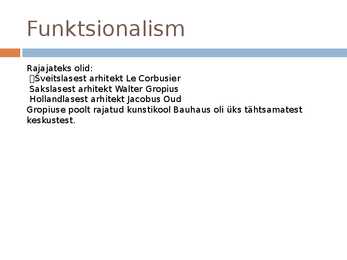 Funktsionalism ja Konstruktivism 1920  aastatel #3