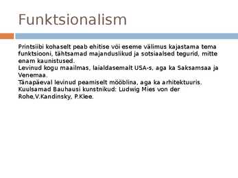 Funktsionalism ja Konstruktivism 1920  aastatel #4