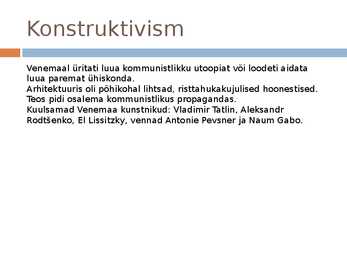 Funktsionalism ja Konstruktivism 1920  aastatel #5