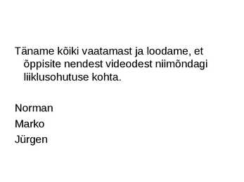 Liiklusohutus #9