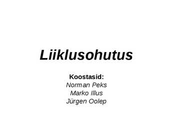 Liiklusohutus