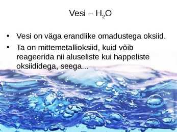 HAPPELISED JA ALUSELISED OKSIIDID-OKSIIDIDE SAAMINE #9