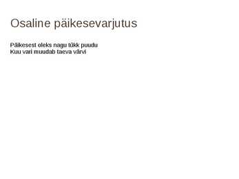 Varjutused #5