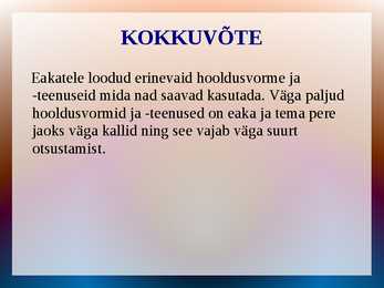 EAKATE HOOLDUSVORMID ESITLUS #15