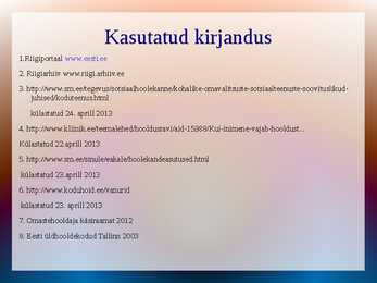 EAKATE HOOLDUSVORMID ESITLUS #16