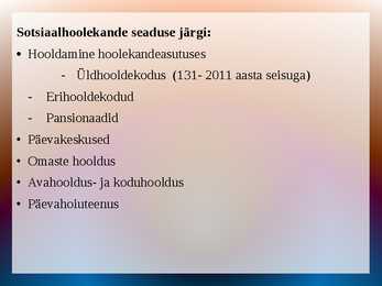 EAKATE HOOLDUSVORMID ESITLUS #5