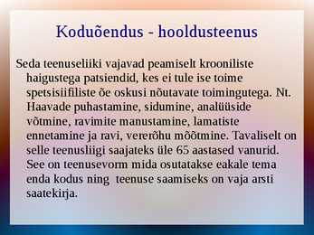 EAKATE HOOLDUSVORMID ESITLUS #7