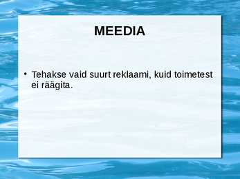 ENERGIAJOOGID JA TERVIS ESITLUS #12