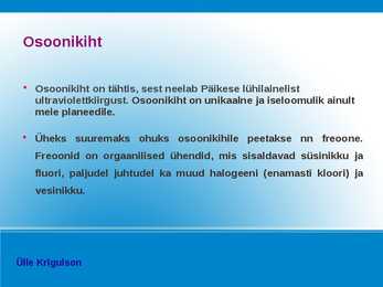 ÕHUSAASTUMINE-SAASTETASUD; SAASTEKVOODID #14