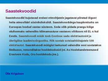 ÕHUSAASTUMINE-SAASTETASUD; SAASTEKVOODID #16